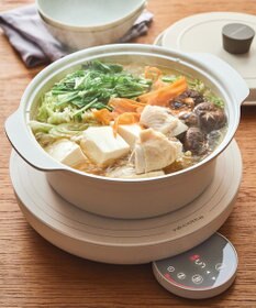 YAMATO テーブル＆キッチン 【レコルト】IH対応鍋  クりームホワイト  RIH-1PT(WH)