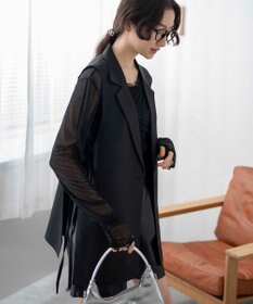 WEGO サイドリボンテーラードベスト