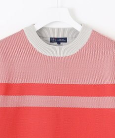 23区GOLF 【MEN】【洗える】カラーブロック 裏付き ニット