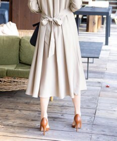 Tiaclasse 【新色追加・洗える】バックリボン前開きワンピース