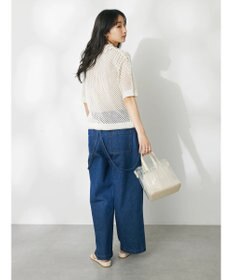 CRAFT STANDARD BOUTIQUE 配色メッシュニットカーディガン