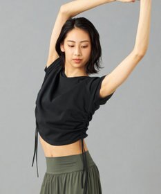 Chacott Chacott BALANCE HandsomeCotton サイドギャザーTシャツ