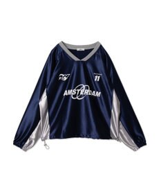 WEGO サテンゲームグラフィックプルオーバー