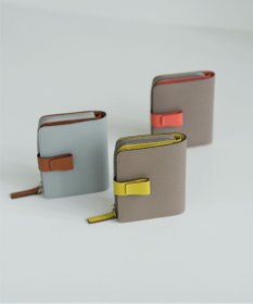 Atelier nuu 日本製 noble L字ファスナー二つ折りウォレット