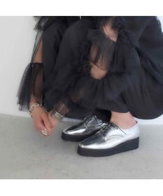 MODE ET JACOMO <carino>【レイン対応】レースアッププラットフォーム