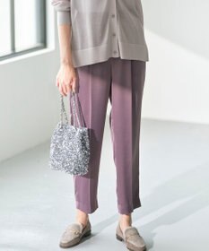 ANY SIS 【洗える】サテンドロストイージー パンツ