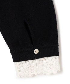 23区 【洗える】エンブロイダリー フラワーレースコンビ ニット