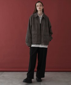 WEGO 【ユニセックス着用ITEM】メルトンショートZIPブルゾン