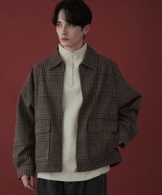 WEGO 【ユニセックス着用ITEM】メルトンショートZIPブルゾン