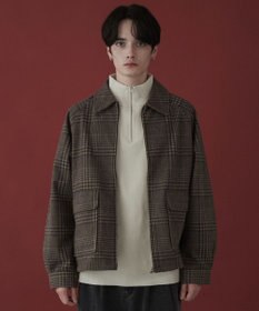 WEGO 【ユニセックス着用ITEM】メルトンショートZIPブルゾン