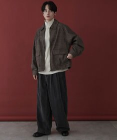 WEGO 【ユニセックス着用ITEM】メルトンショートZIPブルゾン