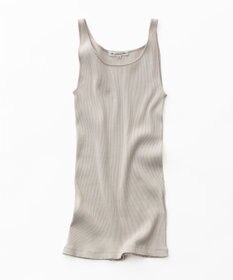 23区 L 【Oggi6月号掲載/新色追加】オーガニック コットンリブ タンクトップ グレージュ系