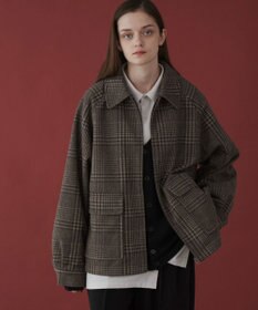 WEGO 【ユニセックス着用ITEM】メルトンショートZIPブルゾン