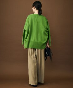 自由区 ドライシアーファインゲージ カーディガン