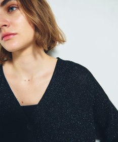 GRACE CONTINENTAL ラメニットカーディガン