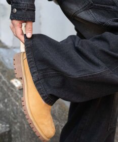 WEGO ワーカーズダブルニーデニムパンツ