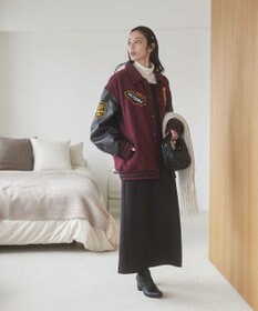 WEGO 【ユニセックス着用ITEM/SMLサイズ展開】メルトンワッペンスタジャン