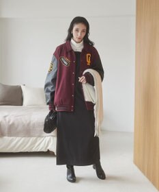 WEGO 【ユニセックス着用ITEM/SMLサイズ展開】メルトンワッペンスタジャン