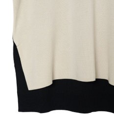 JOSEPH 【洗える】バイカラー　ロングスリーブニット