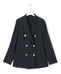 23区 【先行予約】リネンレーヨンストレッチ ダブルジャケット