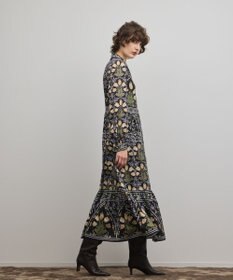 GRACE CONTINENTAL フラワーパターンプリントワンピース