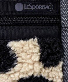 LeSportsac DENIM PHONE CROSSBODY/ブラックデニム/レオパードシェルパ