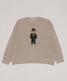 WEGO 【ユニセックス着用ITEM/MLサイズ展開】ジャガードアニマルプルオーバー