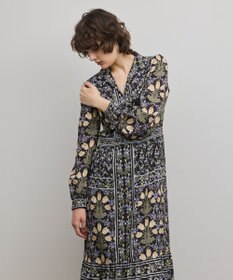 GRACE CONTINENTAL フラワーパターンプリントワンピース