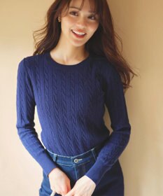 Feroux 【洗える】ケーブル ニット