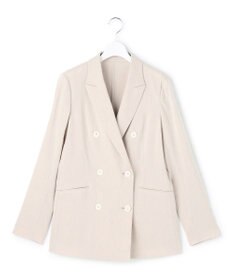 23区 【先行予約】リネンレーヨンストレッチ ダブルジャケット