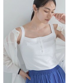 Te chichi 【接触冷感】前後2WAYヘンリーネックスクエアタンク