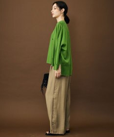 自由区 ドライシアーファインゲージ カーディガン