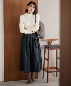 ANY 【洗濯機可】ウォームニットリブタートルネック