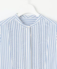 23区 【Indian Factory】コットンポプリン タックディテール シャツワンピース