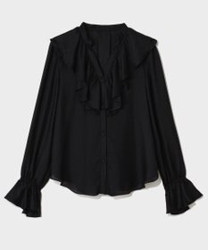 GRACE CONTINENTAL スキッパーラッフルブラウス