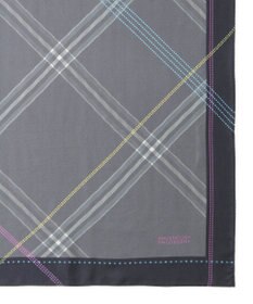 MOONBAT MACKINTOSH PHILOSOPHY(マッキントッシュ フィロソフィー）シルクスカーフ チェック 88×88㎝ 日本製