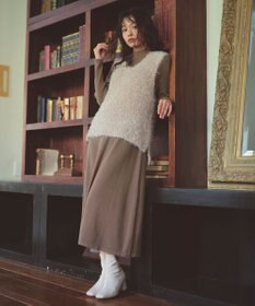 Feroux ジレ付きニット ワンピース