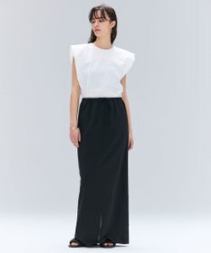 BEIGE， 【洗える】SCALA / コットンリネンボリュームスリーブトップス