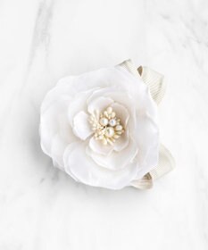 TOCCA ATELIER SENKA SHEER FLOWER COSAGE コサージュ アイボリー系