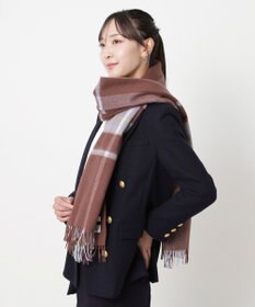 MOONBAT MACKINTOSH PHILOSOPHY(マッキントッシュ フィロソフィー）ウール100% 2WAYチェックポンチョストール