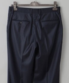 GOTAIRIKU シワになりにくい【御幸毛織/みゆきけおり】Superio160 スーツ_ネイビーストライプ