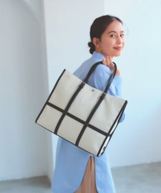 TOPKAPI 【Breath TOPKAPI】FRAME フレーム レザーベルト スクエア トートバッグ　A4 / 軽量