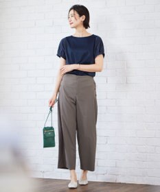 J.PRESS LADIES 【接触冷感・吸水速乾】MULTI EFFECT JERSEY フレンチスリーブ ドルマン カットソー