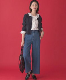 組曲 ハートボタン ニットカーディガン