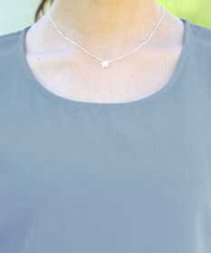 Tiaclasse 【洗える】ねじりリボン袖ブラウス