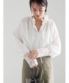Te chichi レースカフスブラウス
