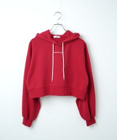 WEGO 配色ロゴデザインショートパーカー