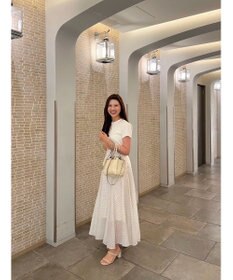 Green Parks AnriettMusee ドットフレアーロングスカート