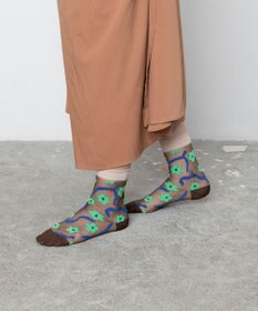 TRICOTE 花柄シアーソックス