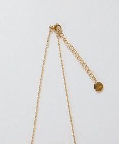 Phoebe <オンワード限定セット>【金属アレルギー対応】リッチラインフォースシューネックレス×ワンタッチビジューフープミニピアス/サージカルステンレス